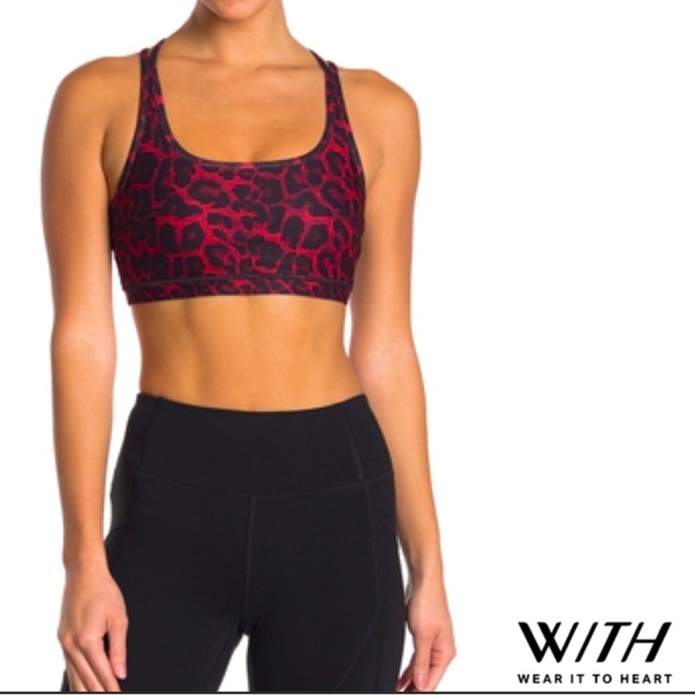 Peloton WITH Cheetah Print Sports Bra